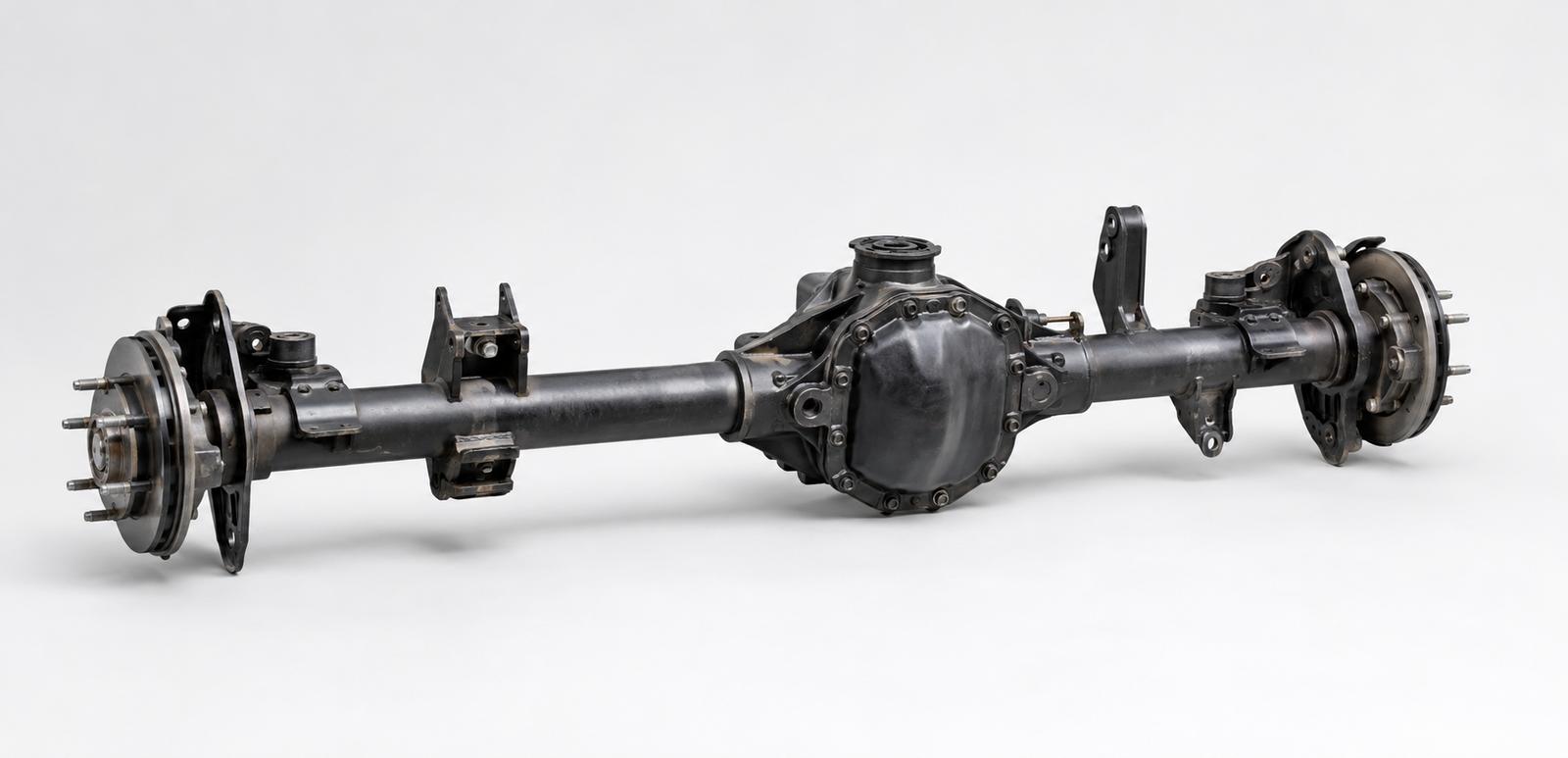 Complete used OEM axle assembly